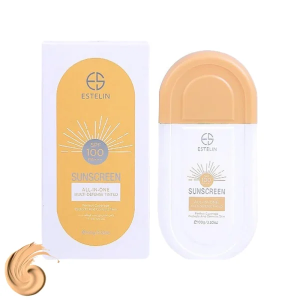 کرم ضد آفتاب رنگی استیلن مدل  SPF 100