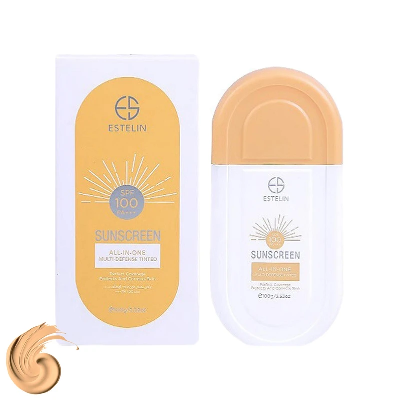 کرم ضد آفتاب رنگی استیلن مدل  SPF 100