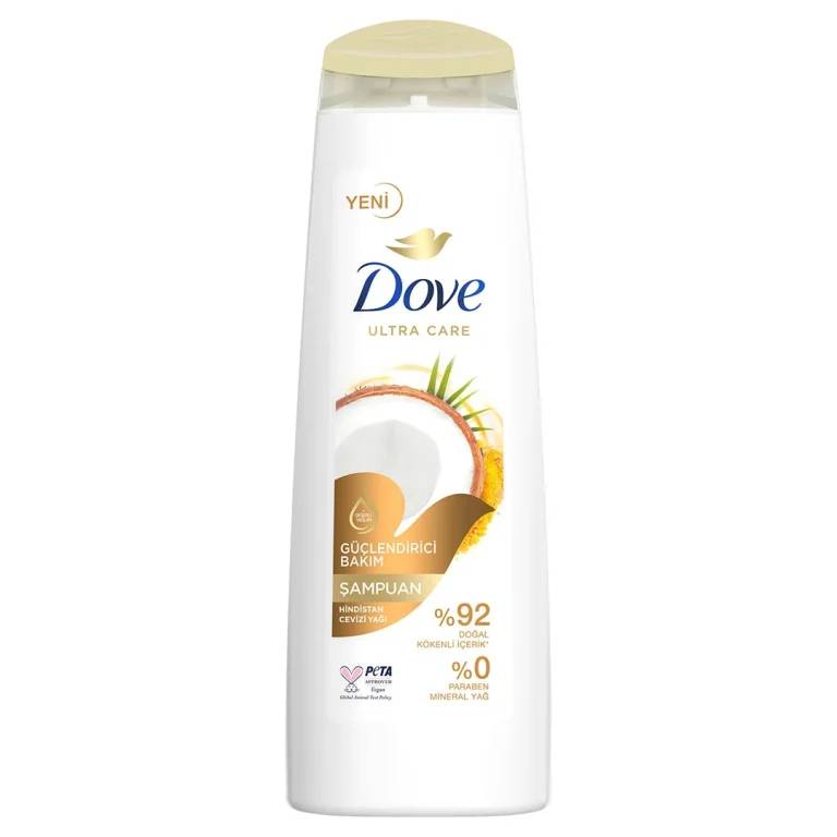 شامپو روغن نارگیل و زردچوبه داو Dove تقویت کننده و استحکام بخش ساختار مو حجم ۴۰۰ میلی